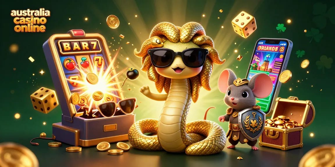 Experience the excitement at australia casino online with golden jackpots, spinning slots, and cheerful characters.